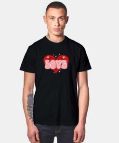 Valentine Love Stars Logo T Shirt