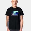 Winter Lights Night Sky T Shirt