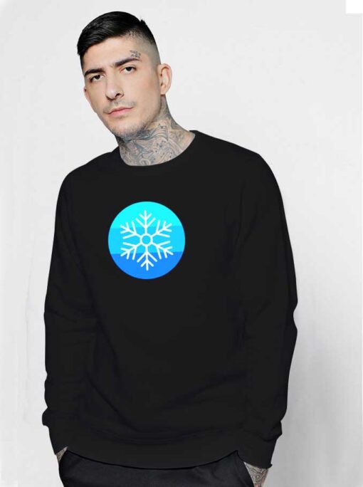 Winter Snow Drop Logo Sweatshirt