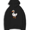 Cute Goose Smiling Face Hoodie