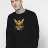 Phoenix The Fire Bird Feather Sweatshirt