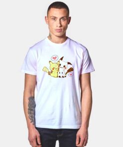 Pikachu Mimikyu Valentine Hugging T Shirt