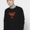 Red Flames Phoenix Mystic Sweatshirt