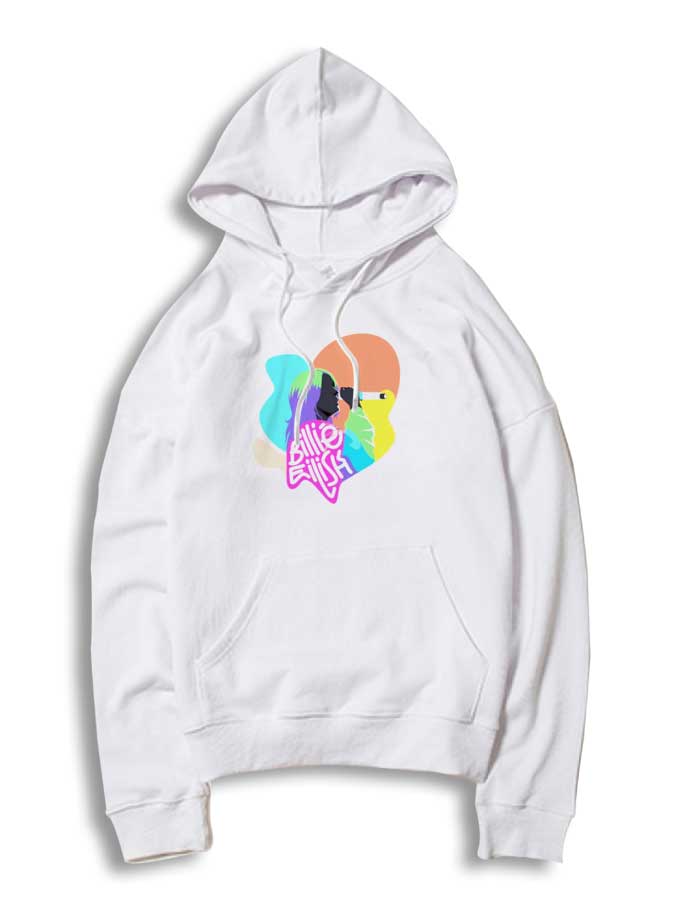 Billie Eilish Colorful Singing Hoodie