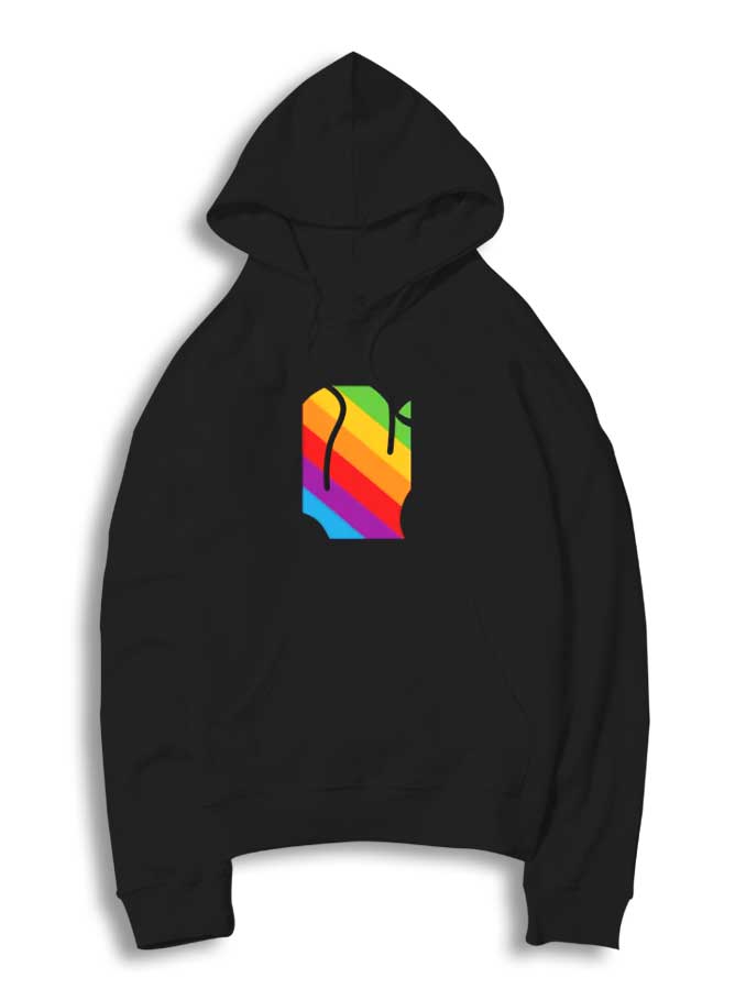 Classic Apple Rainbow Logo Hoodie