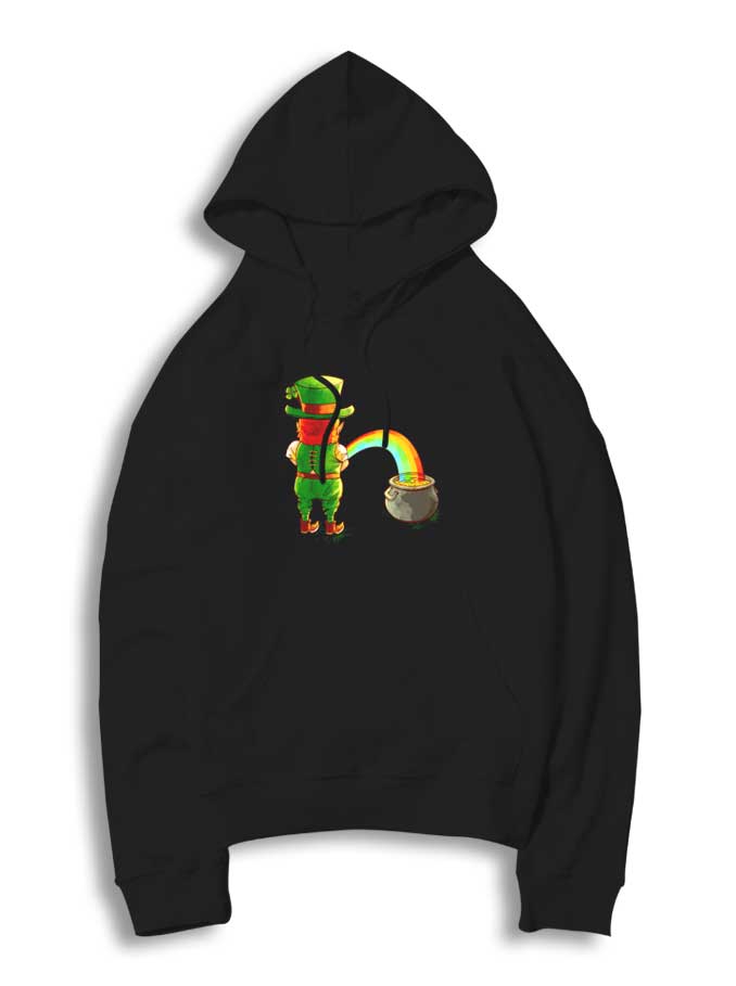 Golden Rainbow St Patrick Piss Hoodie