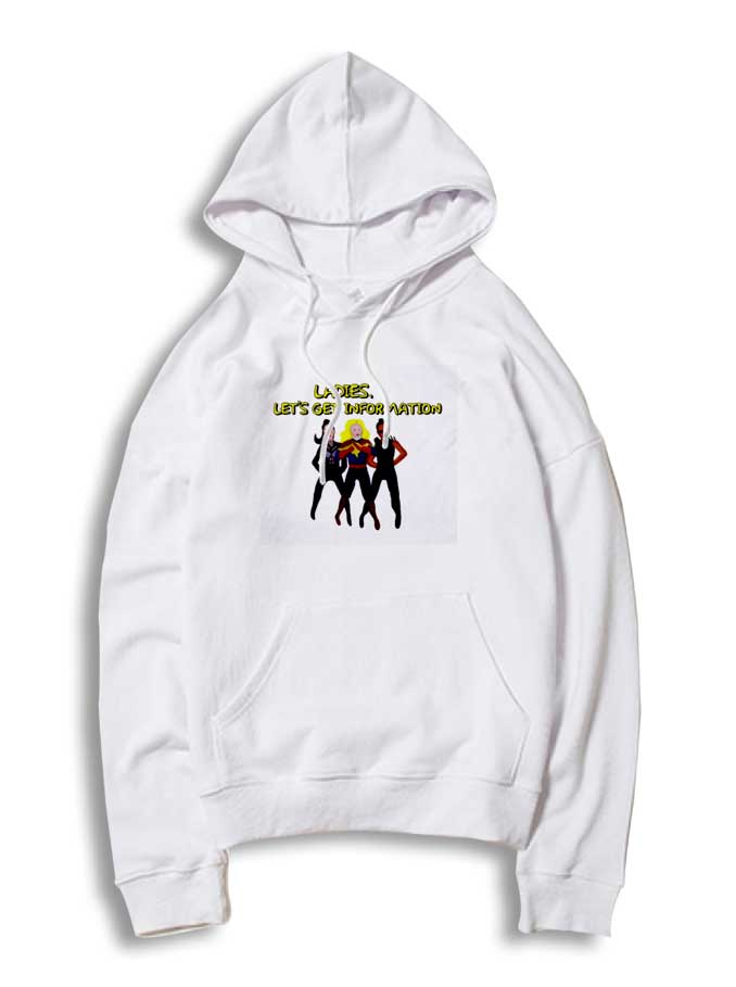 Ms Marvel Ladies Let's Get Information Hoodie