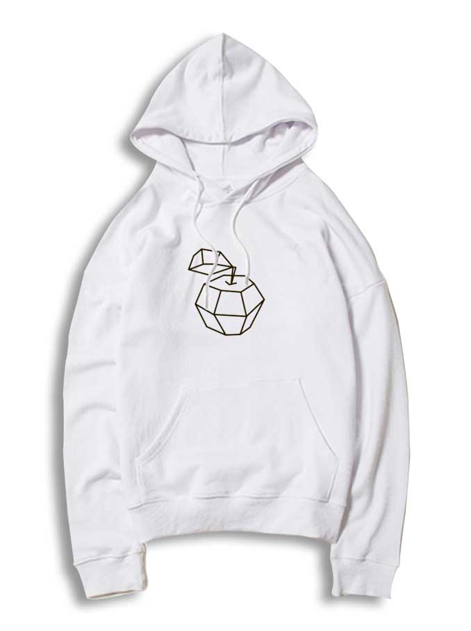 Polygonal Apple Cubism Hoodie