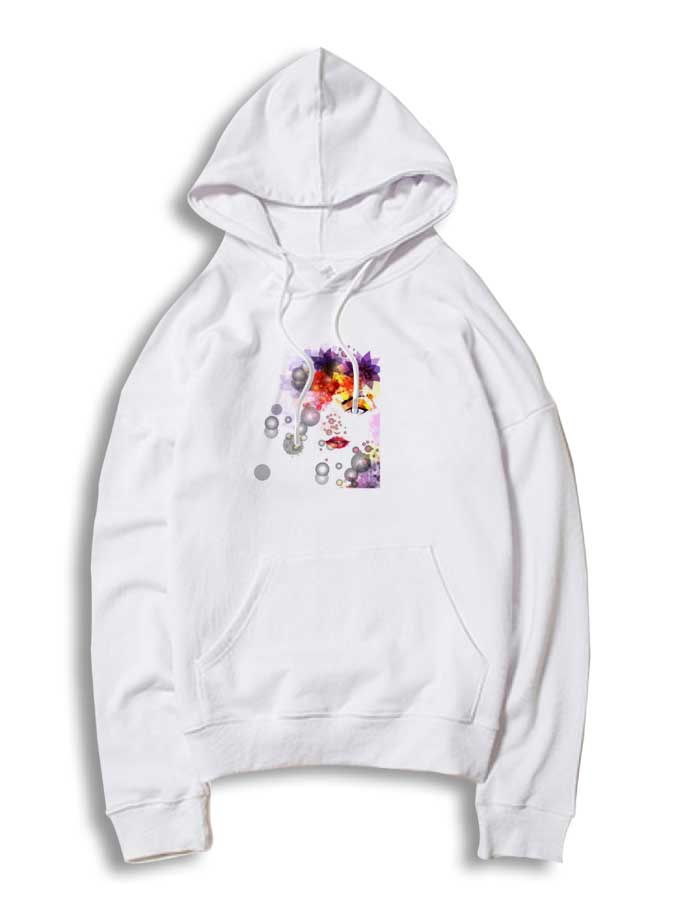 Women and Flower Watercolor Hoodie