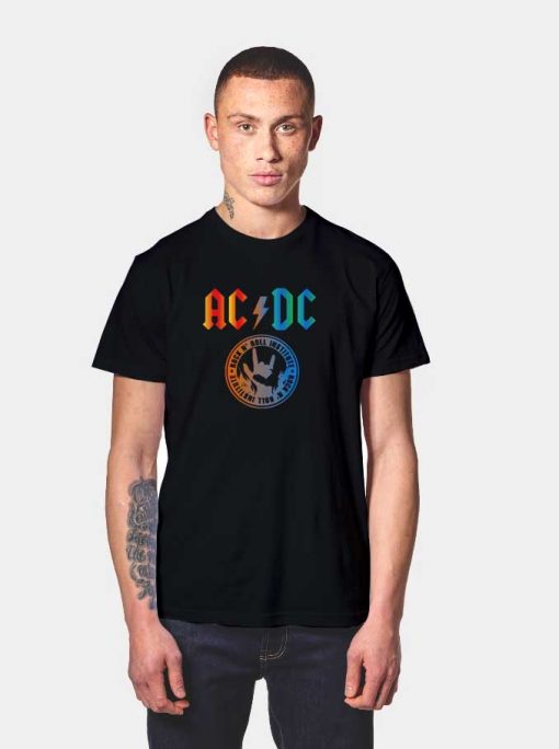 ACDC Rock n Roll Institute Hand T Shirt