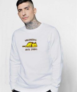 Lazy Cat Hibernating Until Spring Sweatshirt