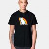 Rainbow Cat Colorful Silhouette T Shirt