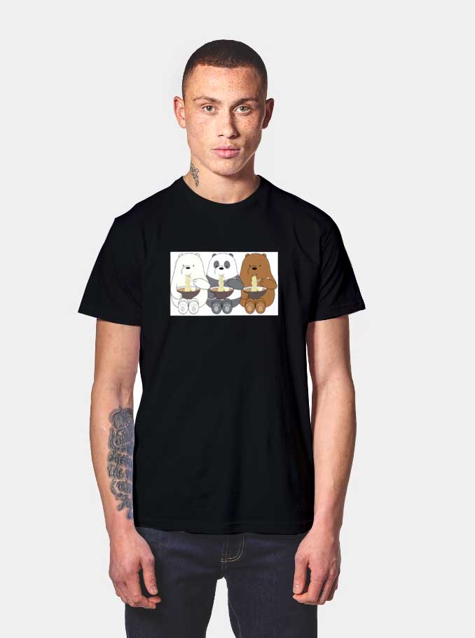 We Bare Bears Ramen Poster T Shirt