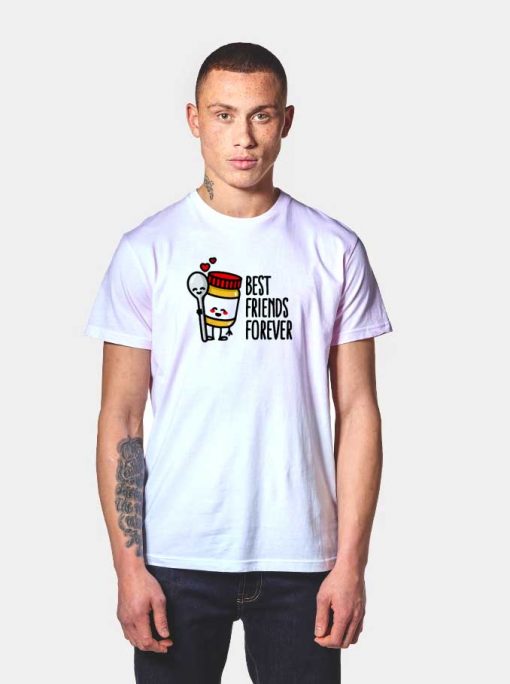 Best Friends Forever Peanut Butter and Spoon T Shirt