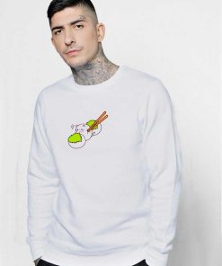 Cute Mochi Cat Leaf Sweatshirt