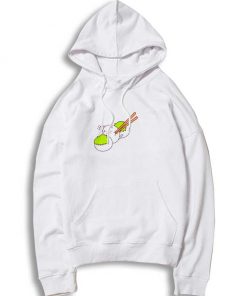 Cute Mochi Cat Leaf Hoodie