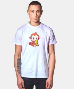 Cute Monkey Holding Banana T Shirt