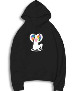 Heart Prismatic Monkey Hoodie