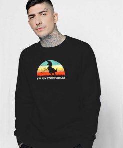 I'm Unstoppable T-Rex Fake Hand Sweatshirt