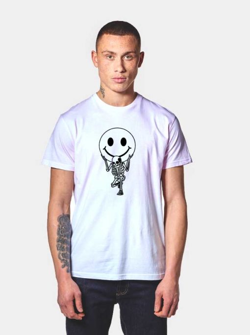 Mental Health Smiley Skeleton T Shirt