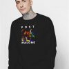 Post Malone Glitch Smoking Sweatshirt