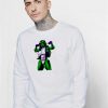 She Is Green Hulk Muscle Flex Sweatshirt