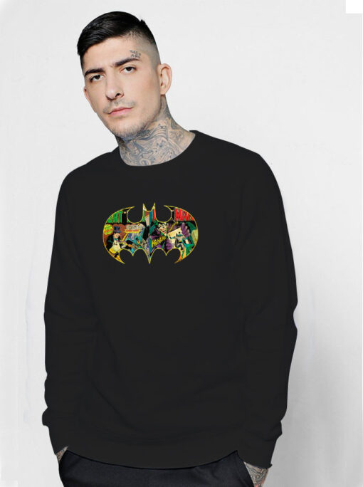 DC Comics Batman Distressed Classic Logo Sweatshirt