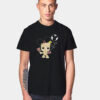 Funny Baby Groot And Mickey Ears T Shirt