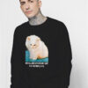 Funny Cat Not All Who Wander Are Lost Sweatshirt
