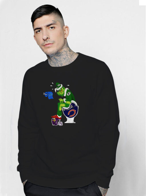 Green Bay Packers The Grinch Toilet Minnesota Sweatshirt