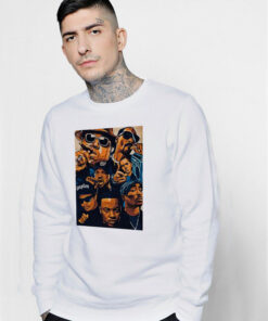Hip Hop Legends All Together 2PAC Tee Snoop Dogg Sweatshirt