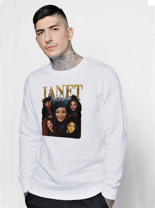 Hip Hop R&b Rock Rapper Janet JacksonVintage Sweatshirt