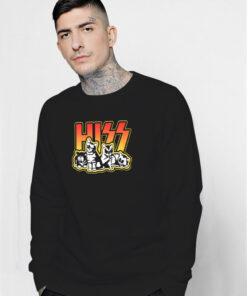 Hiss Funny Cat Lover Sweatshirt