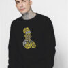 Homer Simpson Word Art Calligram Sweatshirt