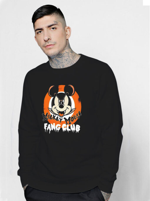 Mickey Vampire Fang Club Disney Vintage Sweatshirt