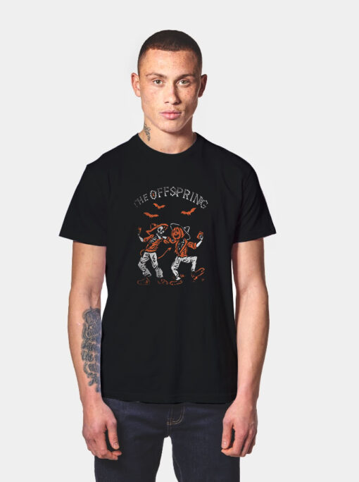 The Offspring Skeleton and Pumpkin Dance T Shirt
