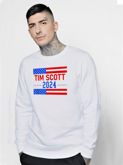 Tim Scott 2024 For President Flag Sweatshirt