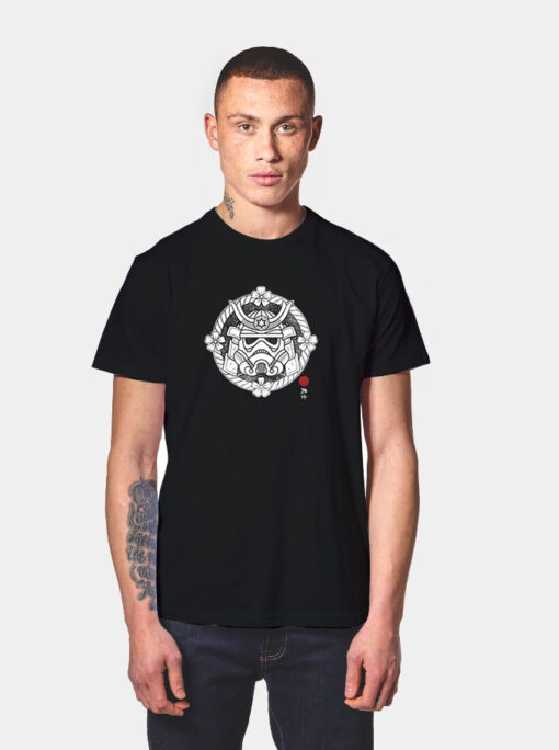 Space Soldier Samurai Helmet Japanese T Shirt