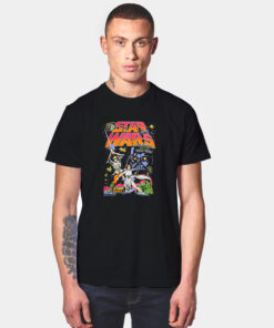 Star Wars Star Duel Luke And Leia Comic Book Cover Graphic T Shirt