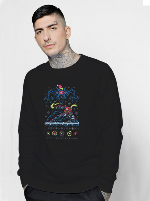 Dreaded Holiday Knit Pattern Sweatshirt