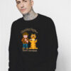 Funny Cartoon Charley Says Meow Retro TV Safety Sweatshirt