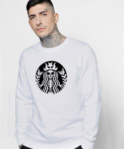 Halloween Starbucks Skeleton Sweatshirt