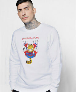Parody Garfield Spider Cat Spider Man Sweatshirt