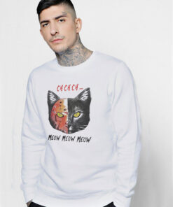 Parody Jason Voorhees Cat Meow Sweatshirt