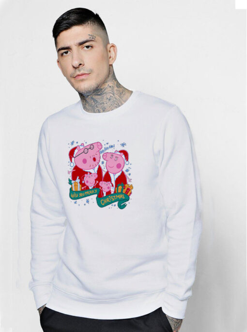 Pepa Wish You Merry Christmas Family Sweatshirt