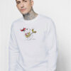Snoopy And Woodstock Hat Santa Playing The Guitar Merry Christmas Sweatshirt