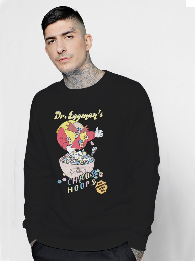 Sonic The Hedgehog Mens Chaos Hoops Sweatshirt