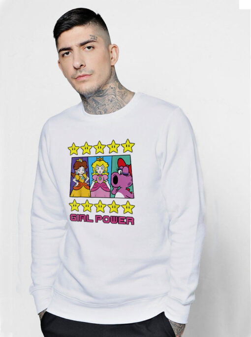 Super Mario Daisy Peach Birdo Girl Power Sweatshirt