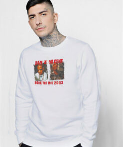 Vintage Jay Z 50 Cent Rock The Mic 2003 Sweatshirt