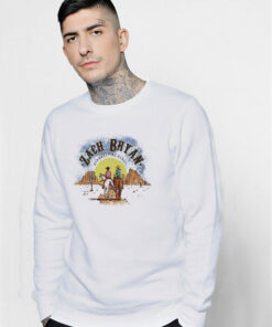 Zach Bryan Summertime Blues Cowboy Graphic Sweatshirt